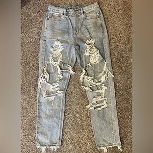 American Eagle Distressed Mom Jean